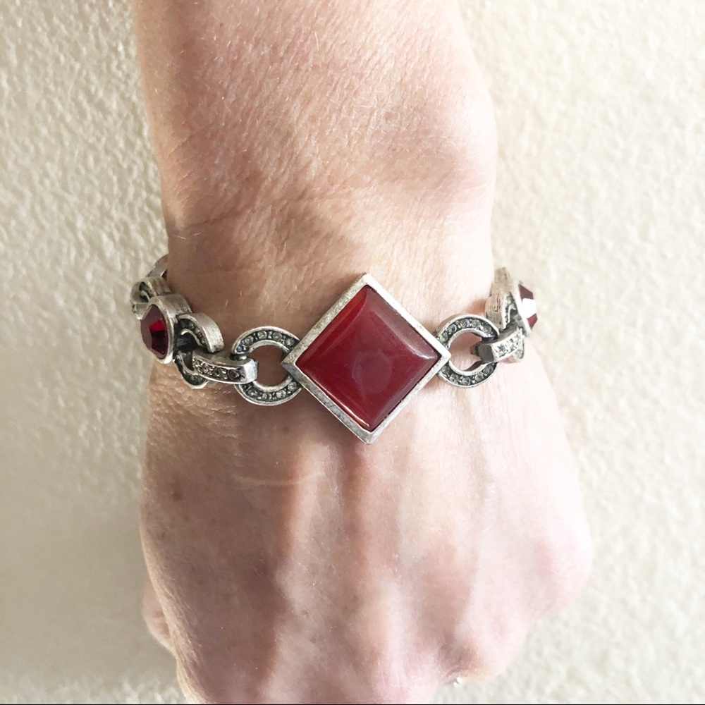 Silver Bracelet with stone
